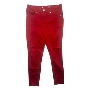 Seven Women's Size 8 Red High Rise Skinny Jeans